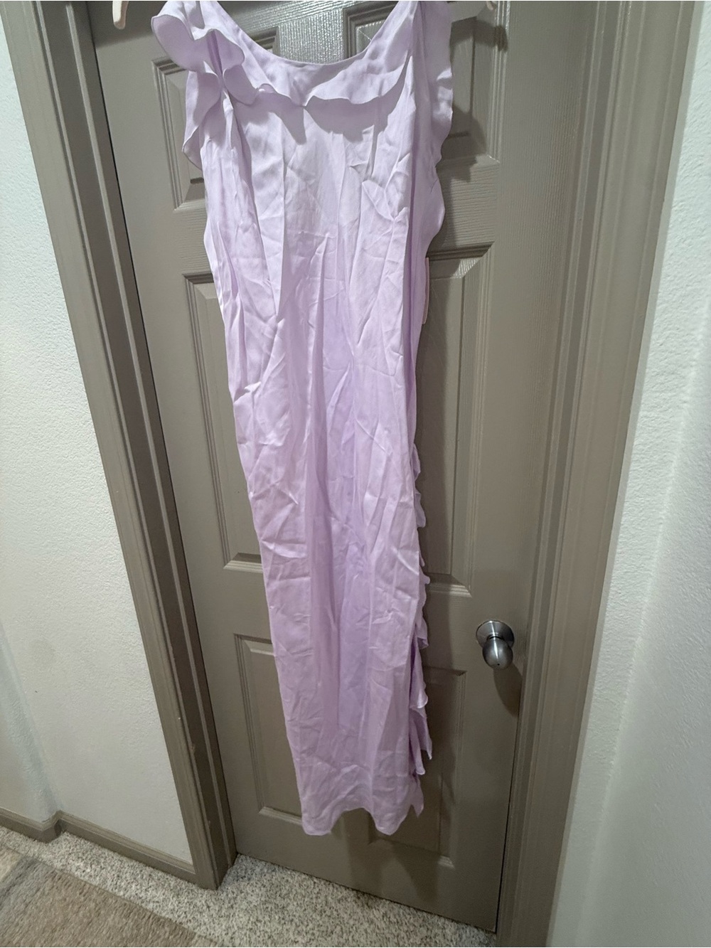 Victoria's Secret Lilac Ruffle-Trim Slip Dress - Picture 2 of 3